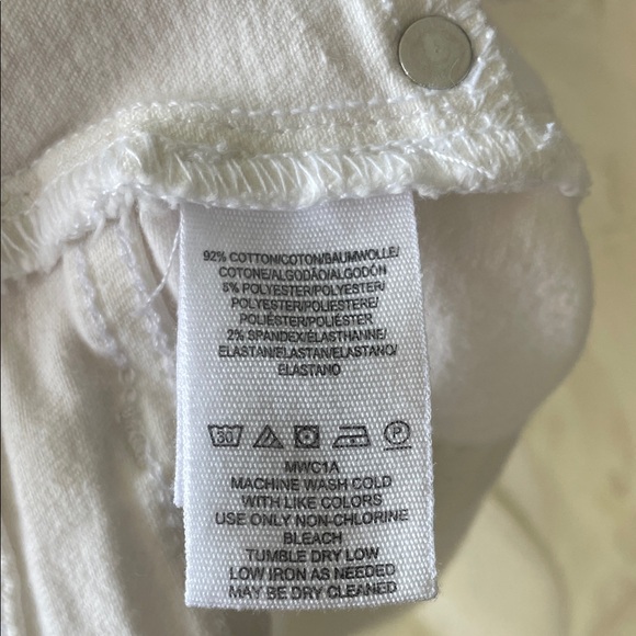 Free People Skinny High Rise White Denim Jeans - Picture 4 of 5